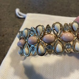 J.Crew gold tone stretch bracelet